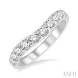 .75CTRDDM CURVED BAND WG 14K-H*