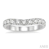 .75CTRDDM CURVED BAND WG 14K-H*