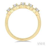 1.00CTRD&OVL DM 5 STONE BAND YG 14K-G*