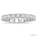 1 Ctw Round Cut Diamond Wedding Band in Platinum
