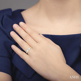 1 ctw Toi Et Moi Oval and Pear Cut Diamond Open Fashion Ring in 14K Yellow Gold