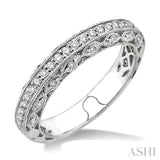 1/4 Ctw Diamond Matching Wedding Band in 14K White Gold
