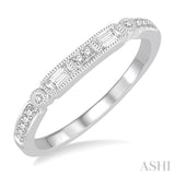 1/5 ctw Diamond Wedding Band in 14K White Gold