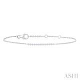 1/10 Ctw Round Cut Diamond Fashion Bracelet in Sterling Silver