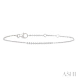 1/10 Ctw Single Cut Diamond Fashion Bracelet in Sterling Silver