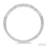 1/5 ctw Round Cut Diamond Wedding Band in 14K White Gold