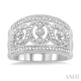 1/6 ctw Round Cut Diamond Fashion Ring in Sterling Silver