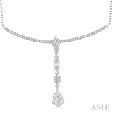 1 1/4 Ctw Diamond Lovebright Necklace in 14K White Gold