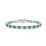 11 CTW Alternating Tennis Bracelet