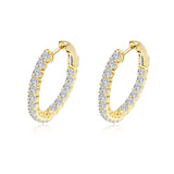 16mm x 20mm Oval Hoop Earrings