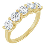 14K Yellow Gold 1 1/2 CTW Natural Diamond Anniversary Band