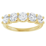 14K Yellow Gold 1 1/2 CTW Natural Diamond Anniversary Band
