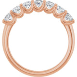 14K Rose Gold 1/2 CTW Natural Diamond Anniversary Band