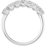 Platinum 1/2 CTW Natural Diamond Anniversary Band