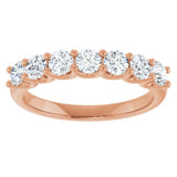 14K Rose Gold 7/8 CTW Natural Diamond Anniversary Band