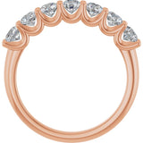 14K Rose Gold 1 CTW Natural Diamond Anniversary Band