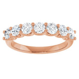 14K Rose Gold 1 CTW Natural Diamond Anniversary Band