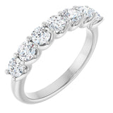 14K White Gold 1 CTW Natural Diamond Anniversary Band