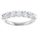 Platinum 1 CTW Natural Diamond Anniversary Band