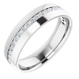 14K White Gold 3/8 CTW Lab-Grown Diamond Band