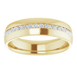 14K Yellow Gold 3/8 CTW Lab-Grown Diamond Band