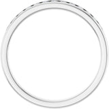14K White Gold 3/8 CTW Natural Diamond Band