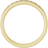 14K Yellow Gold 5/8 CTW Natural Diamond Band
