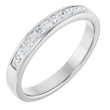 Platinum 1/2 CTW Natural Diamond Band