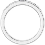 Platinum 1 1/2 CTW Natural Diamond Band