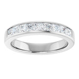 Platinum 1 1/2 CTW Natural Diamond Band