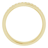 14K Yellow Gold 3/8 CTW Natural Diamond Band