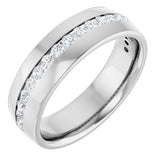 Platinum 1/2 CTW Natural Diamond Band