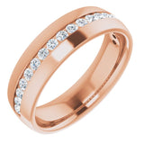 14K Rose Gold 1/2 CTW Natural Diamond Band