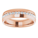 14K Rose Gold 1/2 CTW Natural Diamond Band
