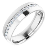 Platinum 1/2 CTW Natural Diamond Band