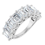 Platinum 5 3/8 CTW Natural Diamond Annniversary Band