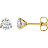14K Yellow Gold 1 1/5 CTW Lab-Grown Diamond Stud Earrings