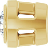 14K Yellow Gold .06 CT Natural Diamond Slide Pendant