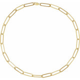 14K Yellow Gold-Filled 6.2 mm Paperclip-Style 18" Chain