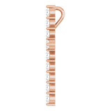 14K Rose Gold 1/2 CTW Natural Diamond Cross Pendant
