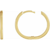 14K Yellow Gold Hinged 18 mm Hoop Earring
