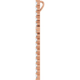 14K Rose Gold 1 CTW Lab-Grown Diamond Cross Pendant