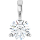 Sterling Silver 1/2 CT Lab-Grown Diamond Pendant