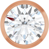 14K Rose Gold 3/4 CT Natural Diamond Slide Pendant