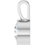 Platinum 5/8 CT Lab-Grown Diamond Bezel-Set Solitaire Pendant
