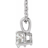 14K White Gold 1/4 CTW Natural Diamond 18" Necklace