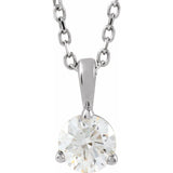 Sterling Silver 1/3 CTW Natural Diamond 18" Necklace