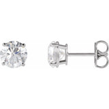 14K Rose Gold Natural Blue Sapphire Earring
