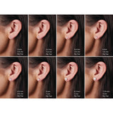 14K Rose Gold 1/2 CT Natural  Diamond Earring