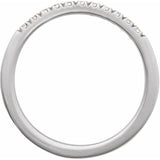 10K White Gold 1/6 CTW Natural Diamond Stackable Ring